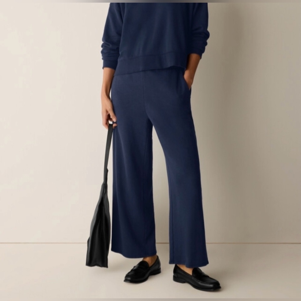 Eileen Fisher Organic Cotton Wide Leg Pants